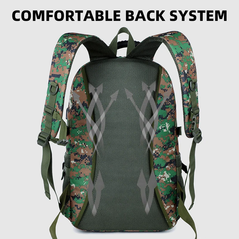 Mochila táctica USB para escalada, gran capacidad, senderismo, pesca, Camping, mochila multifuncional para deportes de viaje al aire libre - imagen 5