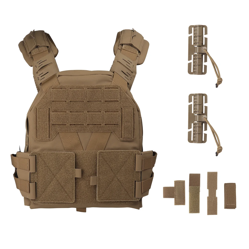 Chaleco táctico ligero para exteriores para hombre, portador de placa táctica KZ, utilidad Modular de liberación rápida, chaleco de caza Airsoft para Paintball - imagen 3