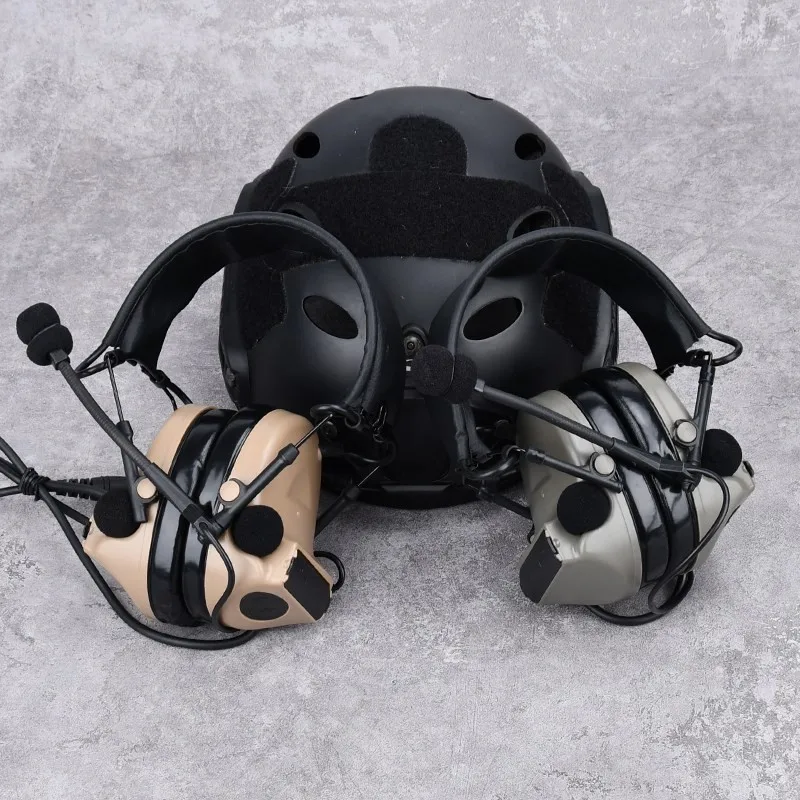 C2 WADSN auriculares tácticos comunicación tiro auriculares Airsoft Kenwood U94 PTT auriculares de caza al aire libre - imagen 5