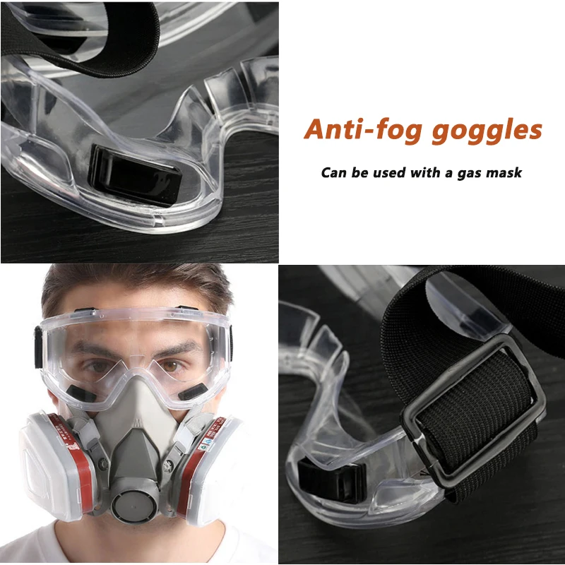 Gafas protectoras antivaho, gafas de seguridad antisalpicaduras, gafas de trabajo a prueba de viento, gafas de ciclismo para investigación Industrial - imagen 2