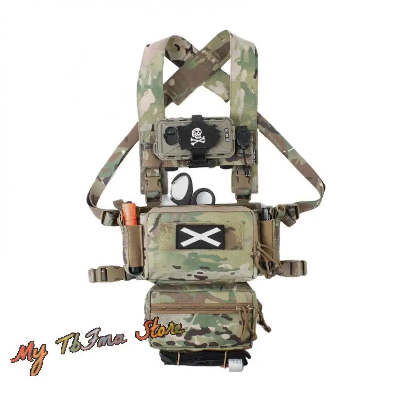 Zheng-aparejo de pecho táctico estilo estratégico D3CRM 2,0, banda de vientre colgante para el pecho, sistema Molle MK3 para exteriores - imagen 4