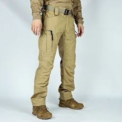 Pantalones Cargo Tácticos Impermeables – Multi Bolsillo Hombre Caqui