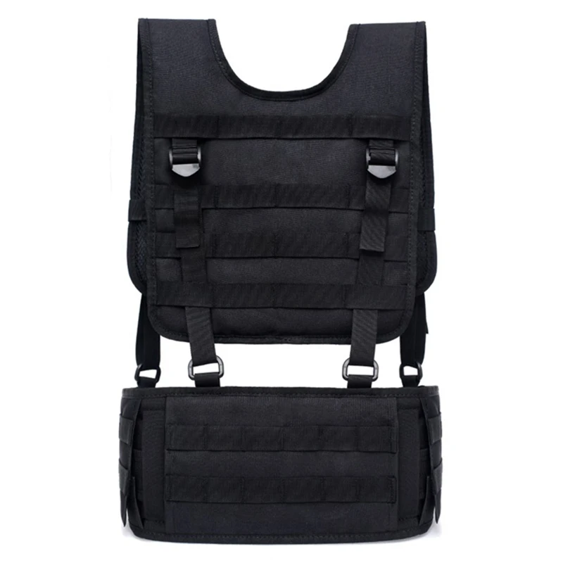 Chaleco militar Molle Modular para el pecho, chaleco táctico de camuflaje Airsoft, cinturón de combate acolchado, tirantes desmontables, Panel de pecho para exteriores - imagen 2