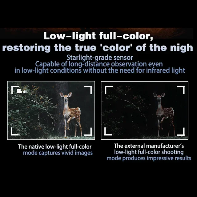 Z096 visión nocturna 600mRange 58MP cámara 4K vídeo 5000mAh batería luz táctica impermeable caza seguridad observación de vida silvestre - imagen 5