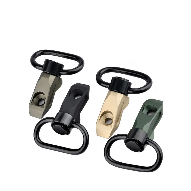 Metal táctico rápido SI QD Sling hebilla giratoria Vertical Sling Base montaje 20mm Mlok Keymod Rail Metal acero botones de presión WADSN - imagen 3