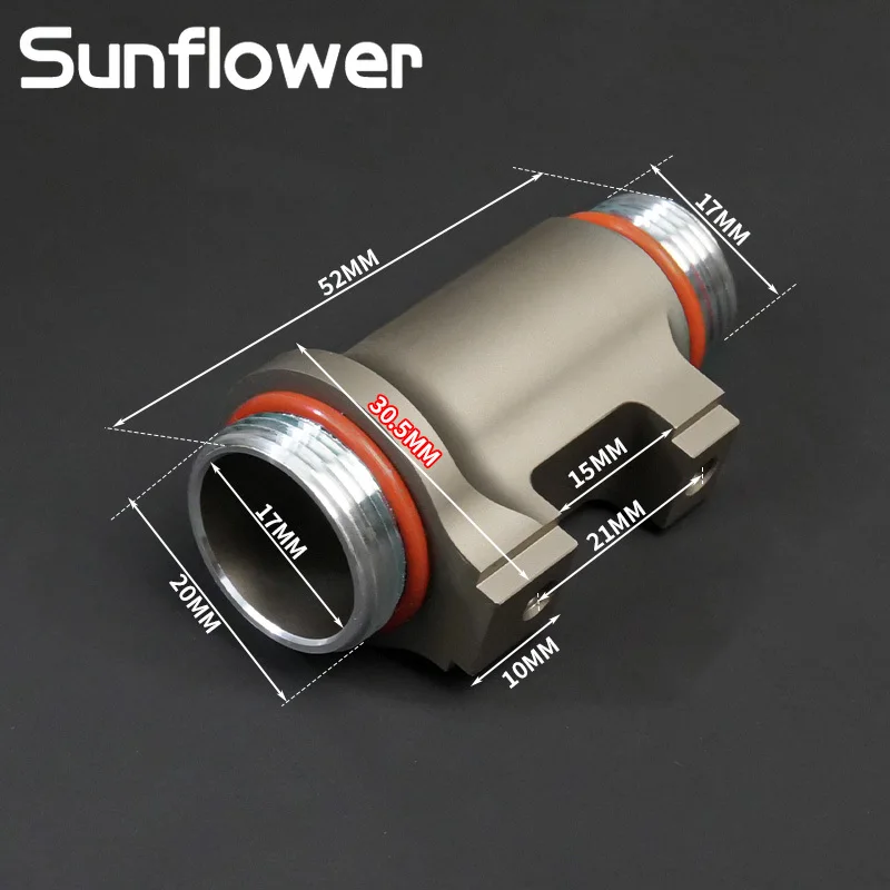 Linterna táctica con cuerpo de aluminio, Compatible con la serie M300B M600B, accesorios para linterna, componentes para Rifle de caza al aire libre - imagen 5