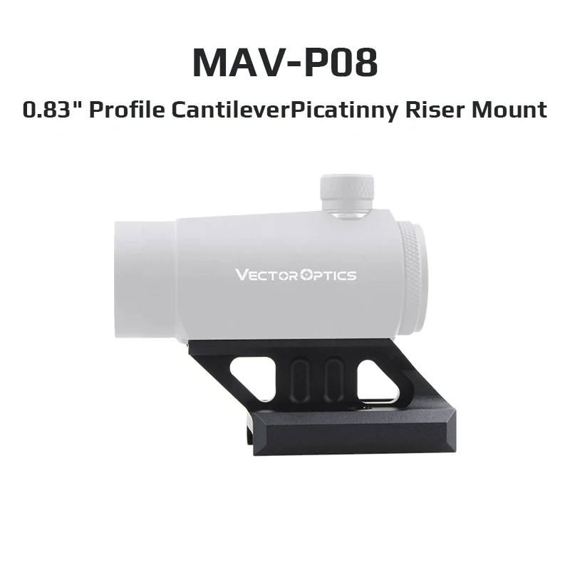 Vector Optics Maverick Montura elevadora visor punto rojo Picatinny - imagen 2