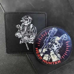 Pegatina táctica calavera militar adhesiva – Insignia para mochilas