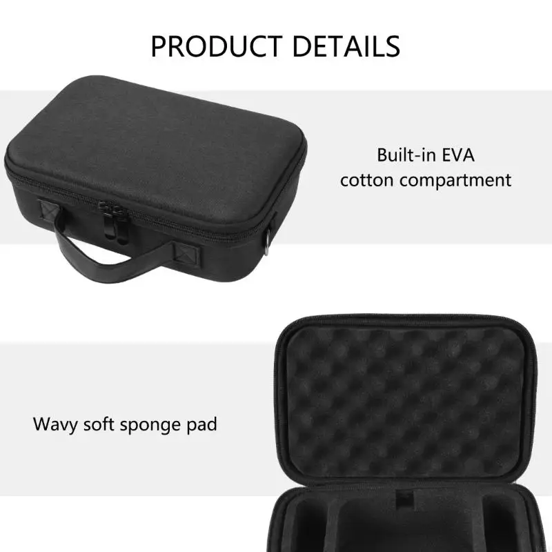 Estuche transporte a prueba golpes gran capacidad, carcasa dura protectora con ergonómico para accesorios Mini - imagen 3