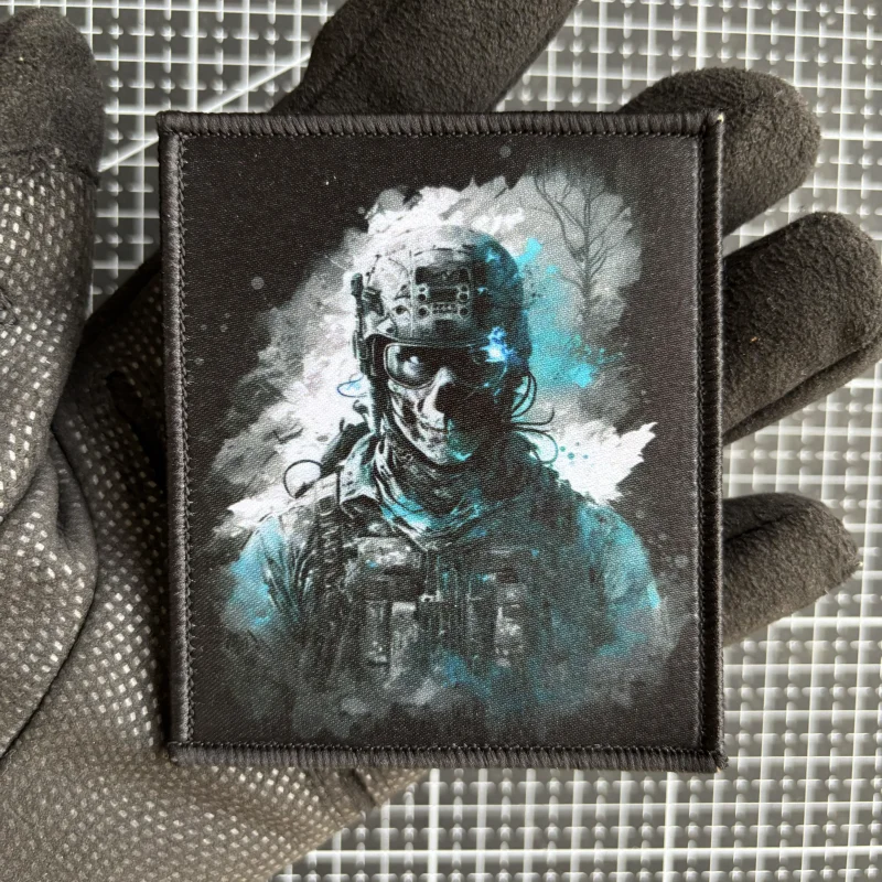 Insignia de moral de soldado futuro, parche táctico de Guerrero Ranger, gancho de impresión y bucle, brazalete militar, mochila, apliques adhesivos - imagen 5