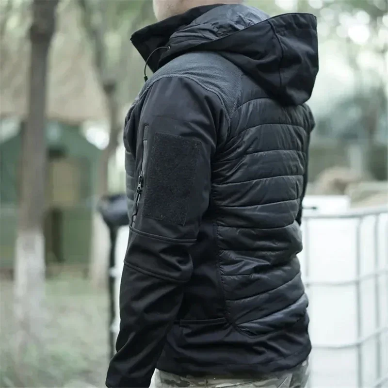 Chaqueta táctica de concha suave para exteriores Isg2.0, capucha desmontable mejorada a prueba de viento e impermeable, abrigo de caza para senderismo - imagen 3