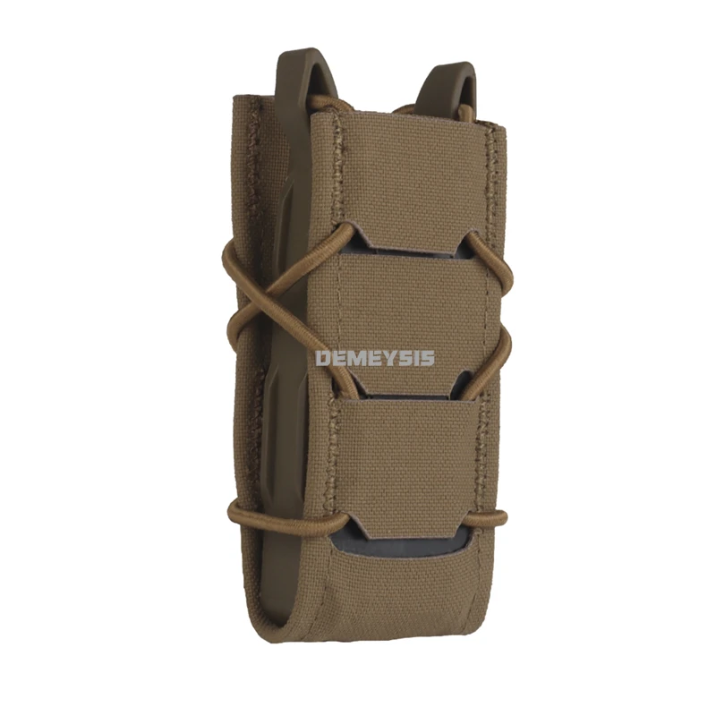 Bolsas para revistas de tiro, pistolas tácticas de extracción rápida, bolsa individual para revistas de 9MM, sistema Molle, accesorios de caza, bolsa para linterna - imagen 3