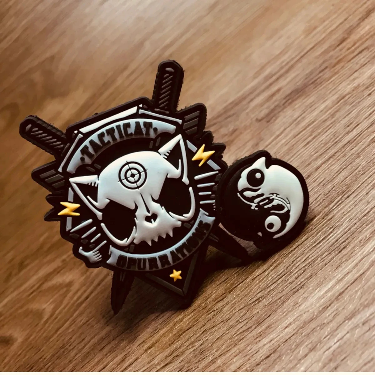 PATCHLAB-insignia de moral de PVC de gato táctico, parche de gancho y bucle, brazalete militar de fuerzas especiales, mochila, pegatinas para casco - imagen 5