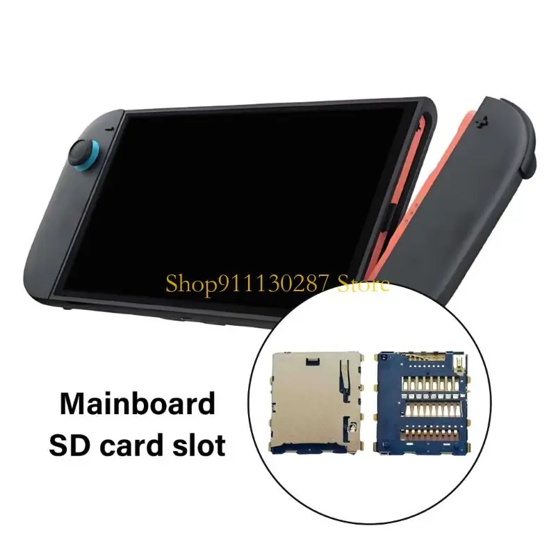 Bandeja enchufe con ranura para lector tarjetas memoria consola juegos J1HC para pieza reparación NS2 - imagen 2