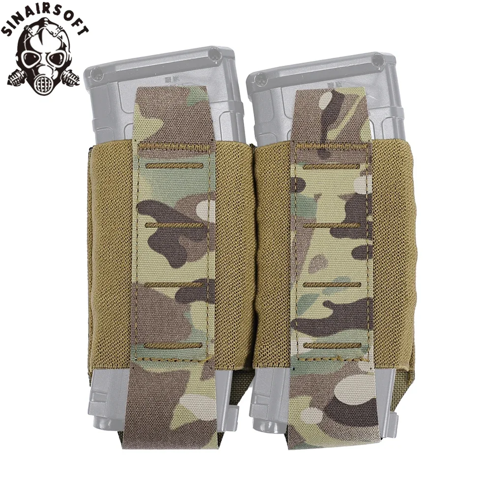 Portacargador táctico doble MOLLE nailon 500D corte láser