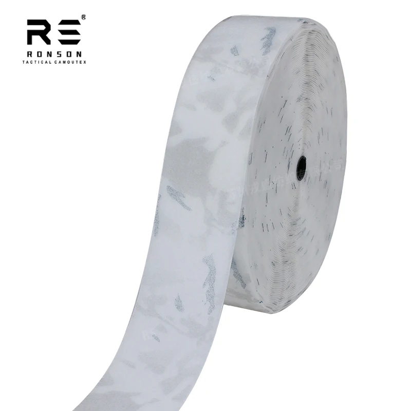 10cm de ancho X1M de longitud Snowfield camuflaje bucle correas pasta DIY tela en la superficie rugosa - imagen 2