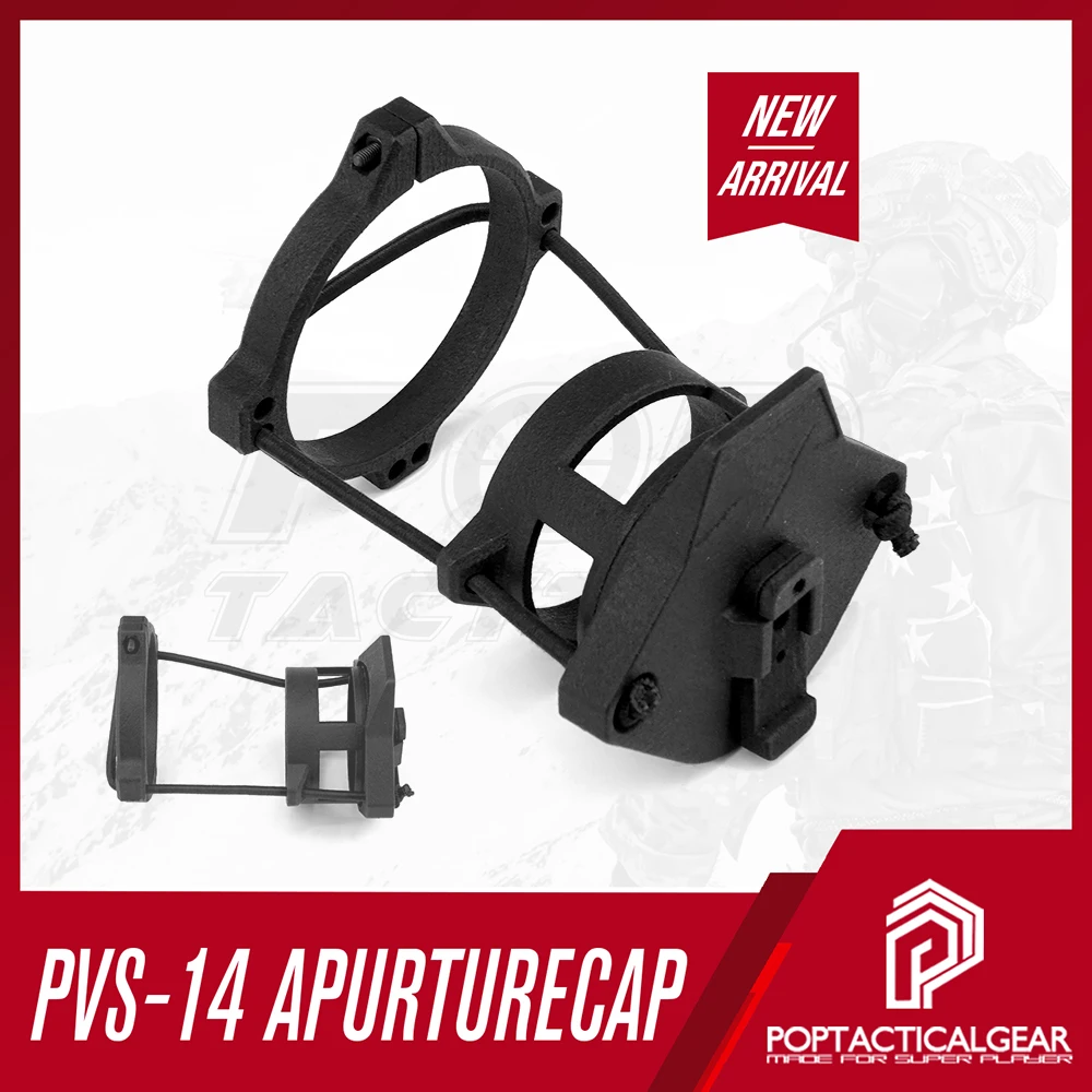 Tapa de lente de visión nocturna PVS14, cubierta protectora, apertura de lente de sacrificio, apertura de 3 posiciones, Cambio rápido de enfoque