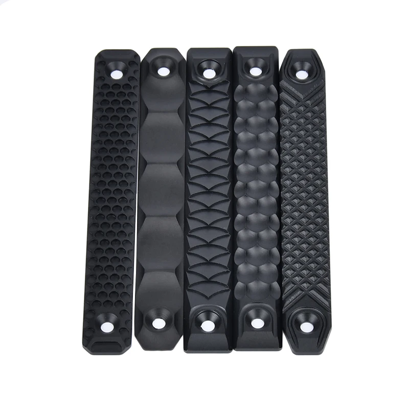 Cubierta de riel de guardamanos estilo CNC táctico RS para m-lok y Keymod versión corta 8cm aleación de aluminio accesorios de pistola de caza Softair - imagen 4