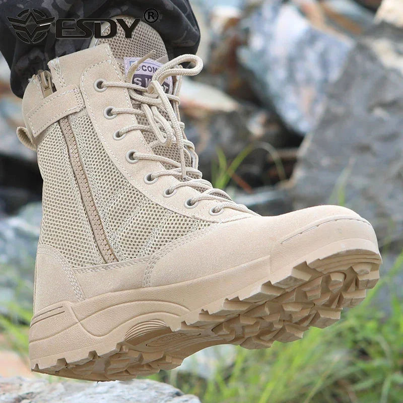 Botas tácticas hombre ripstop para combate, trabajo y moto - imagen 5
