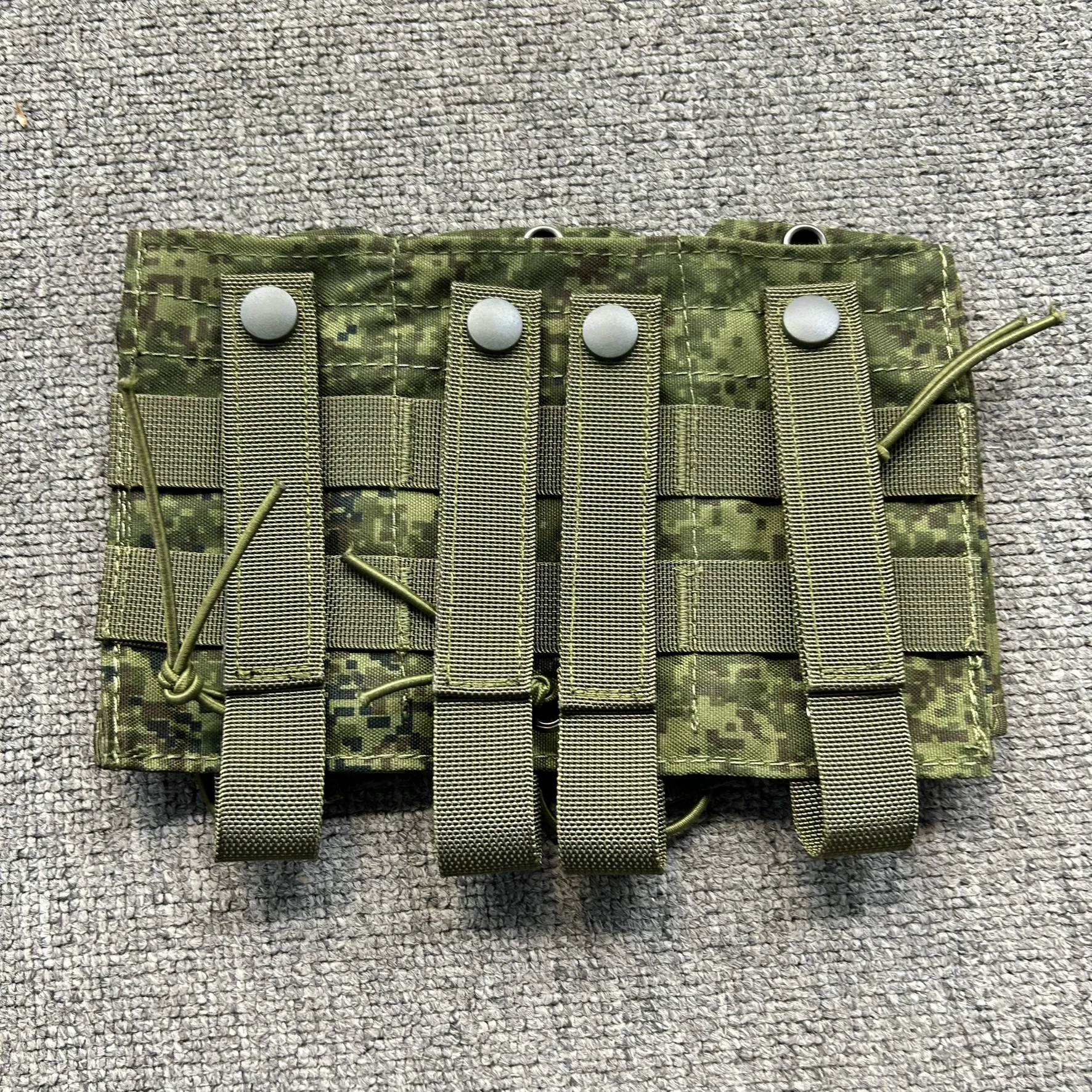 A-TACS FG / EMR Russian Ruins Green 1000D Triple Mag Pouch - Portador MOLLE montado en chaleco para revistas de 7,62 mm - imagen 2