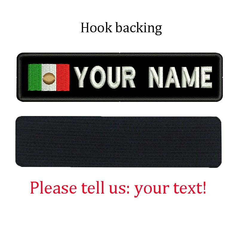 Parche con nombre personalizado de la bandera de México, bordado, etiqueta con texto para coser o enganchar, para uniforme, sombrero, bolsa de moral, arnés para Collar de Mascota - imagen 4