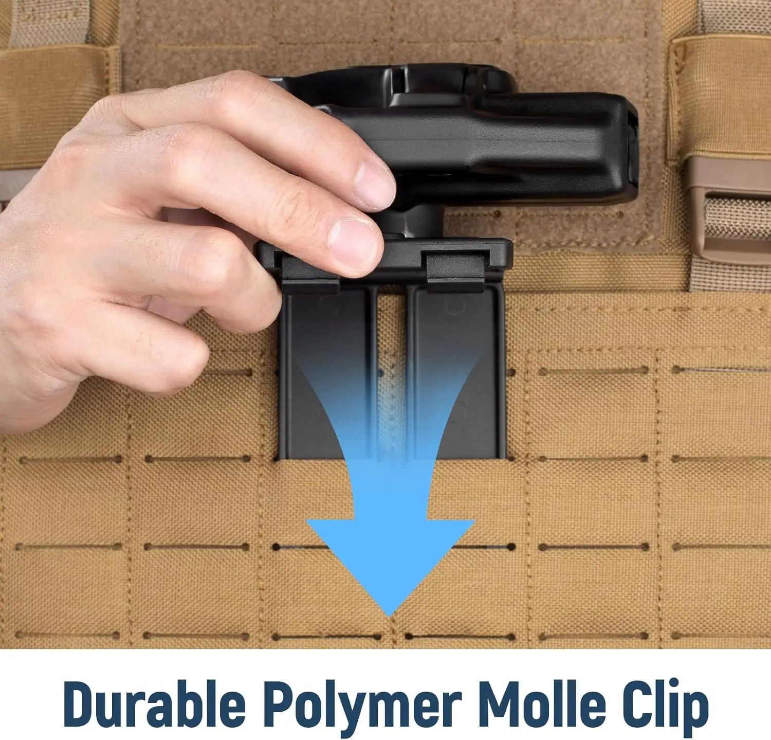 Sig Sauer P365 funda táctica MOLLE con retención ajustable mano derecha - imagen 3