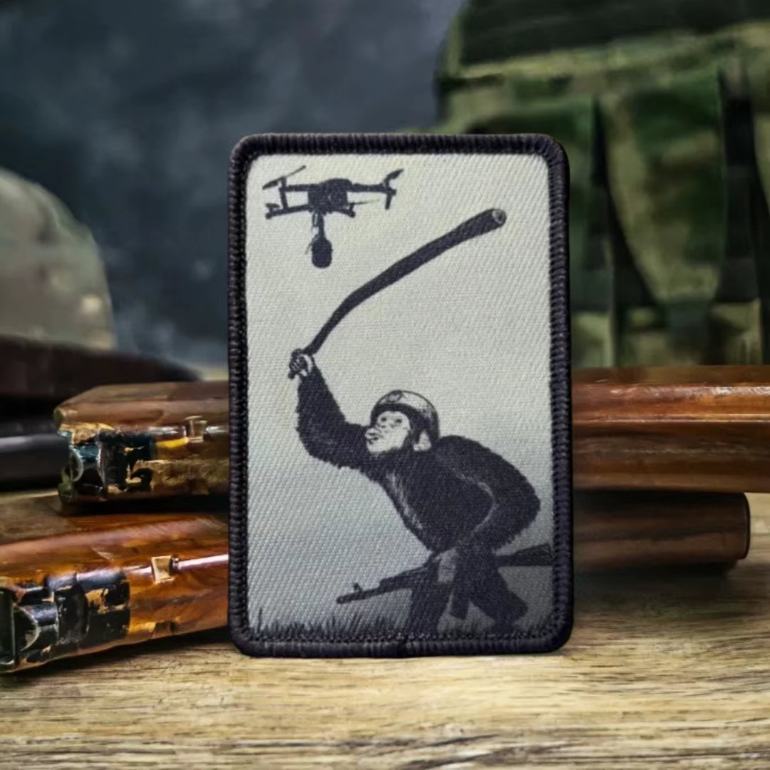 Parche táctico de moral de piloto de Dron, brazalete militar, operador de Dron, parches de gancho bordados Ace para ropa, pegatina para mochila - imagen 2