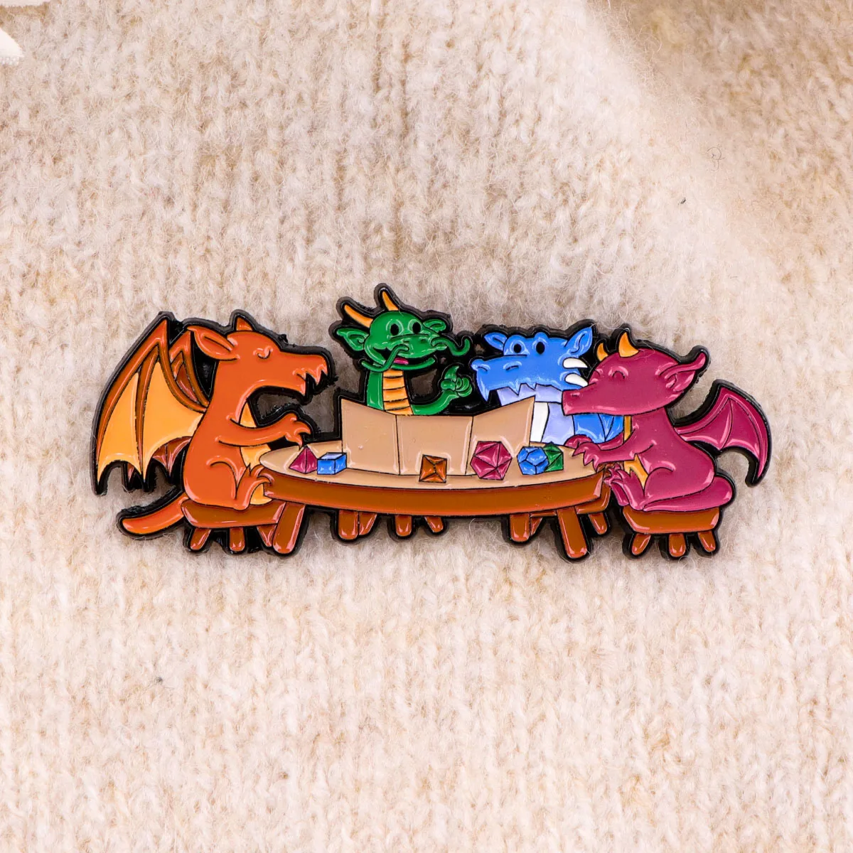 Alfileres esmaltados de dragones, broches de juego personalizados, insignias de solapa, joyería de animales divertida, regalo para niños y amigos - imagen 5