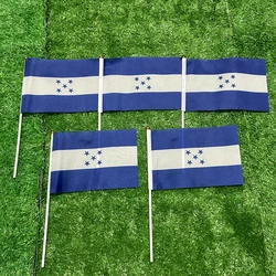 Bandera de mano Honduras ondulada de palo plástico resistente