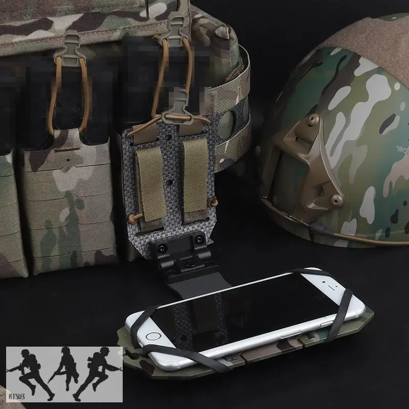 Tablero de navegación para teléfono giratorio de 90 grados, resistente a impactos, funda táctica para mapas Airsoft, Panel administrador, soporte para teléfono móvil - imagen 3