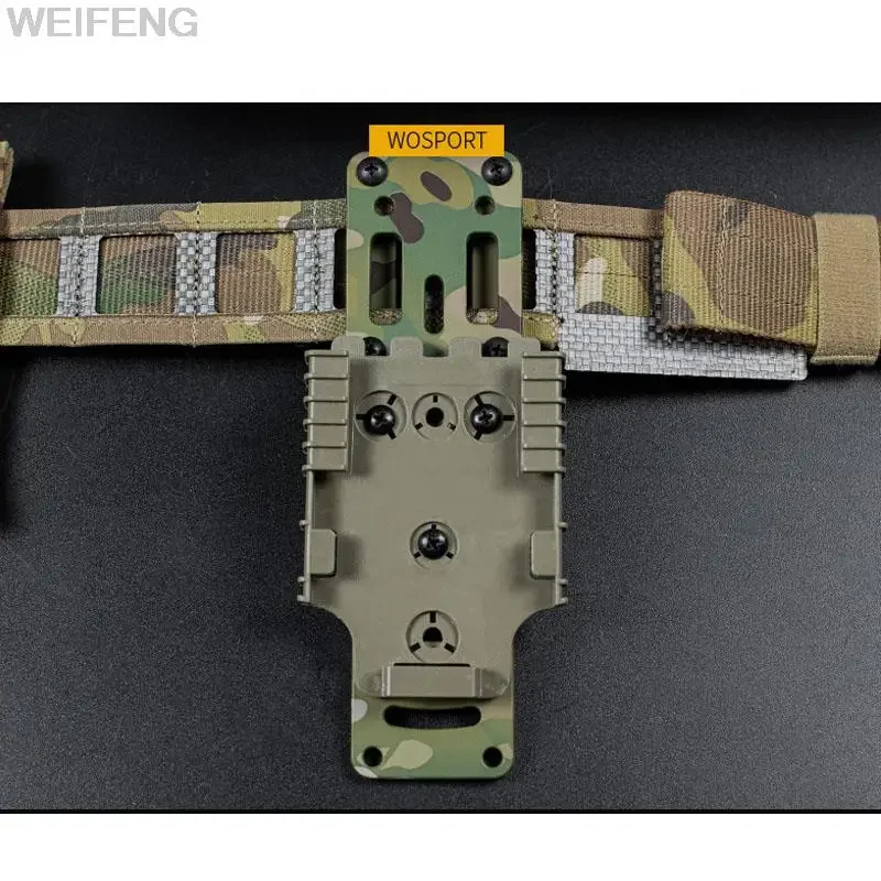 Adaptador de funda Modular de Metal táctico para plataforma QLS, banda de pierna caída, adaptador de liberación rápida ajustable de 3 orificios - imagen 3