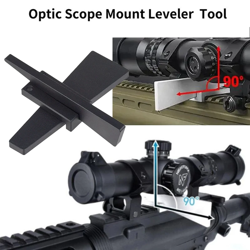 Kit de herramientas combinado de nivelador óptico de Metal, 3 uds., para mira de Rifle, ajuste fino, ajuste de aluminio, miras de nivelación, mantenimiento de fresar de pistola - imagen 4
