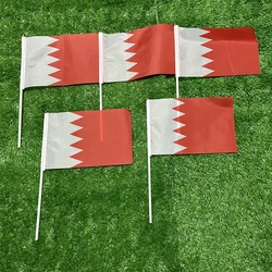 Banderín de mano Bahrein – Deportivo 21x14cm con poste plástico
