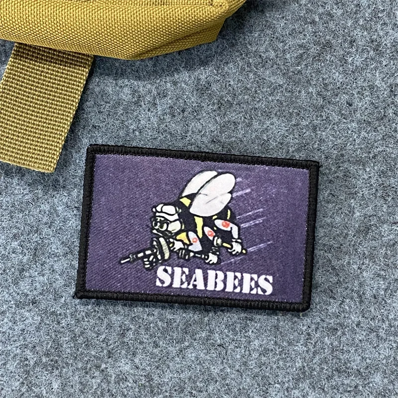 Parche de insignia de moral para fiesta de té, pegatinas con estampado interesante, brazalete de gancho y bucle, mochila táctica militar, accesorios decorativos - imagen 5