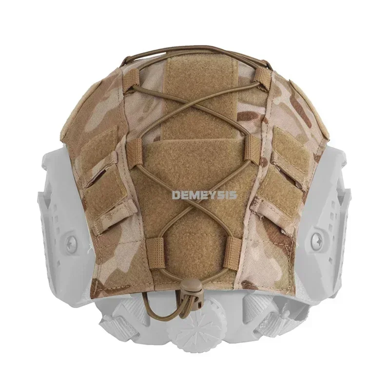Cubierta de casco táctico rápido, ligera, para caza al aire libre, tiro, cascos de juego de guerra, tela de camuflaje, cubierta de casco de Paintball - imagen 3