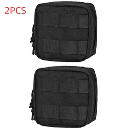 Riñonera Mini EDC MOLLE de dos piezas, bolsa de utilidad para cuchillo/linterna, paquete de cinturón de caza para senderismo al aire libre