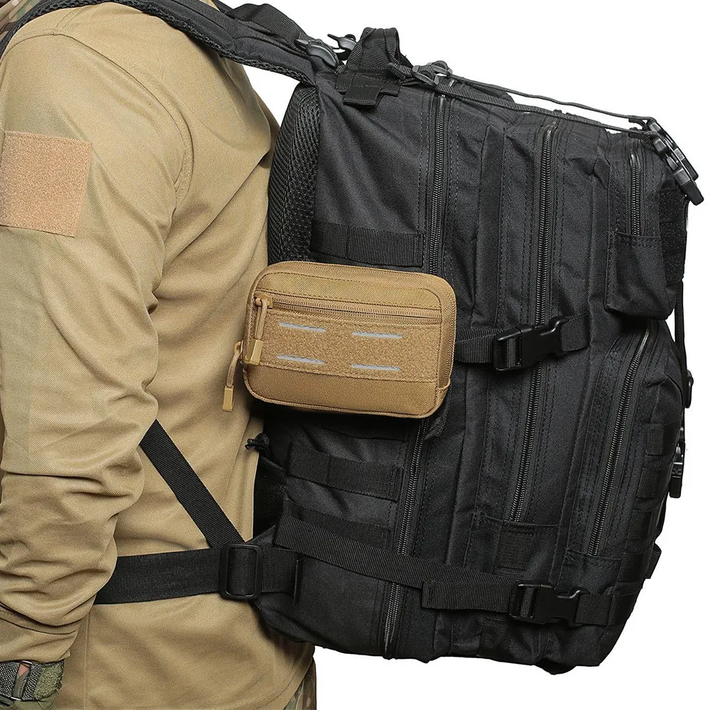 Mini bolsa de cintura Molle EDC, organizador administrador compacto táctico ligero, equipo de utilidad para caza, Camping, senderismo, hombres - imagen 2