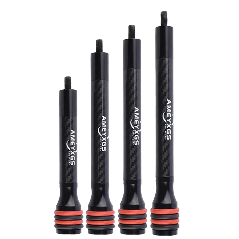 Barra de equilibrio de tiro con arco de 6/8/10/12 pulgadas, amortiguador de carbono, estabilizador de arco compuesto, amortiguador de tiro, práctica de objetivo de caza - imagen 5