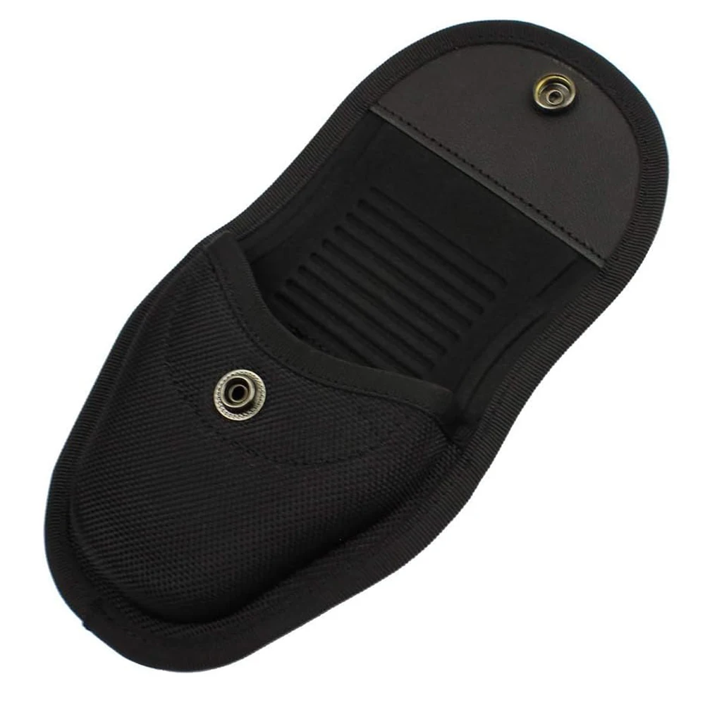 Funda táctica para esposas para cinturón de servicio, nailon 1680D/similar cuero, funda de seguridad giratoria y en capas (9 estilos), funda para puños - imagen 4