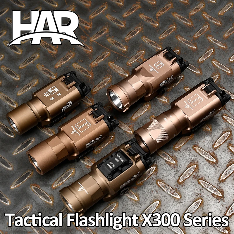 Surefir táctico SF X300U X300 Ultra XH35 pistola de Metal Scout luz Airsoft arma luz estroboscópica linterna linterna