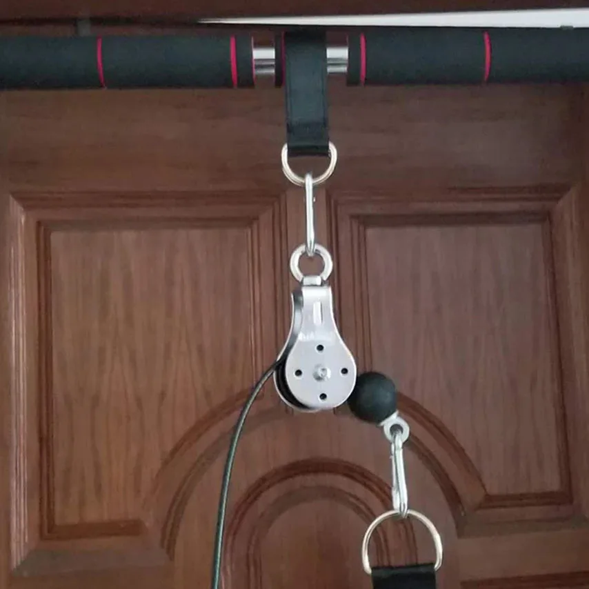 Sistema de polea de Cable de gimnasio silencioso con rotación, equipo de gimnasio en casa multifuncional de acero inoxidable DIY para entrenamiento de bíceps y tríceps - imagen 5