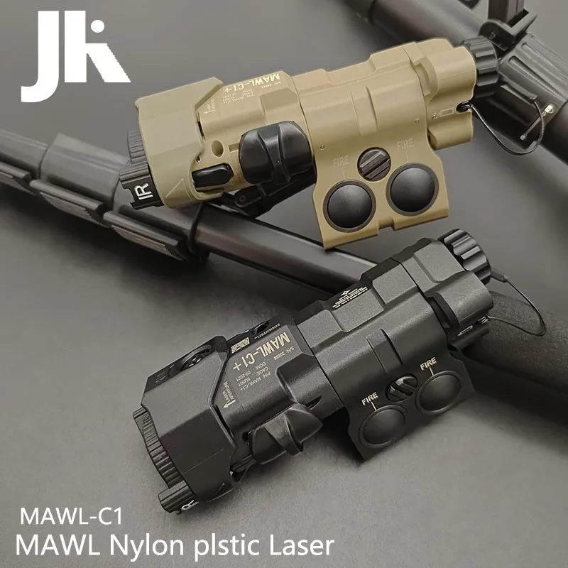 Linterna táctica de nailon MAWL C1 con láser verde, luz de relleno IR, luz LED para mira de arma, compatible con riel Picatinny de 20mm - imagen 2