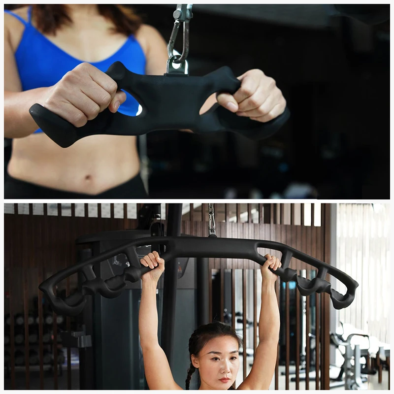 Accesorios ergonómicos para cables de gimnasio, barra extraíble Lat con agarre cómodo, equipo de Fitness comercial para el hogar para entrenamiento muscular de espalda - imagen 2