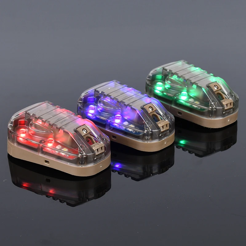 WADSN casco rápido impermeable para exteriores, lámpara de Flash de señal de seguridad de supervivencia, estroboscópica IR, rojo y verde, HEL STAR 6 GEN3 Airsoft - imagen 3