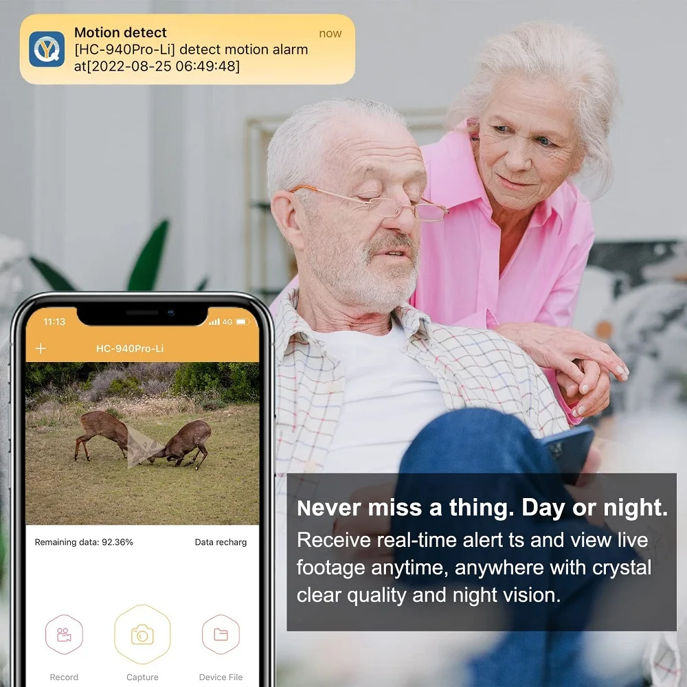 Cámara de rastreo con Control por aplicación de vídeo en vivo 4K para exteriores, servicio en la nube, cámaras de caza de 30MP, móvil 4G, IP66, visión nocturna de vida silvestre - imagen 3