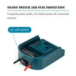 Adaptador de batería Makita para fuente externa táctica