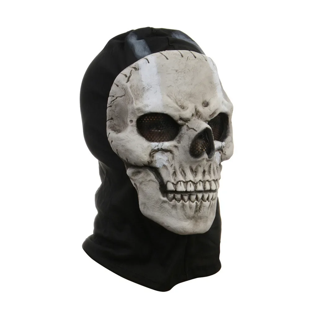 Unisex Halloween Horror Scream fantasma máscara de calavera Call of Duty MW2 casco de látex Cosplay realizar fiesta mascarada Prop - imagen 4