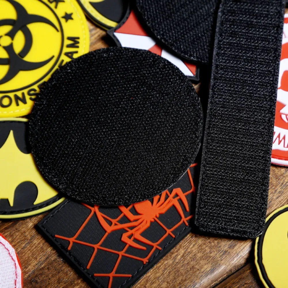 Parches de velcro de PVC 3D para ropa, insignia de moral de mono táctico en mochila, pegatina de decoración, emblema de brazalete militar - imagen 3