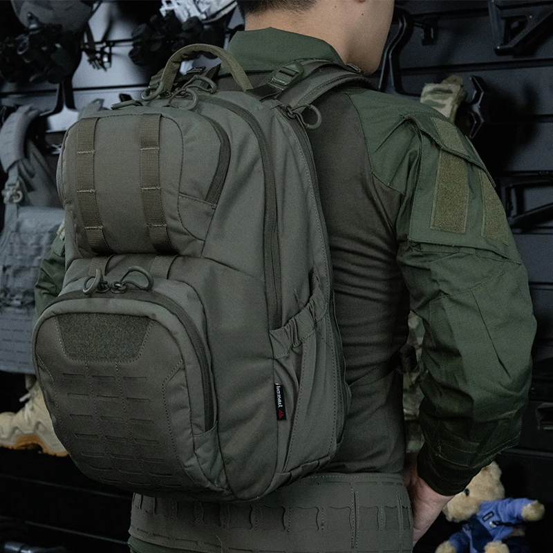 Mochila táctica YAKEDA de 26L, mochila multifuncional de viaje para exteriores, sistema de carga transpirable, bolsa de caza de nailon 500D - imagen 3