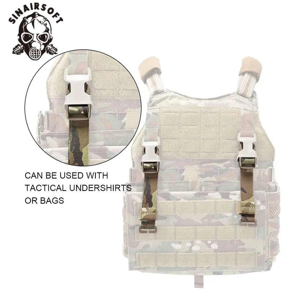 SINAIRSOFT Kit MOLLE adaptador de aparejo pecho a chaleco multicam - imagen 2